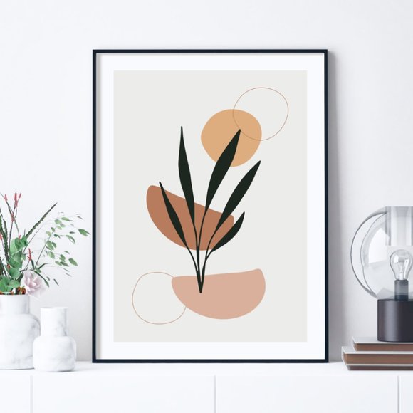 Modern Minimalist Abstract Boho Wall Art Print Home Decor [No Frame] - Picture 3 of 6